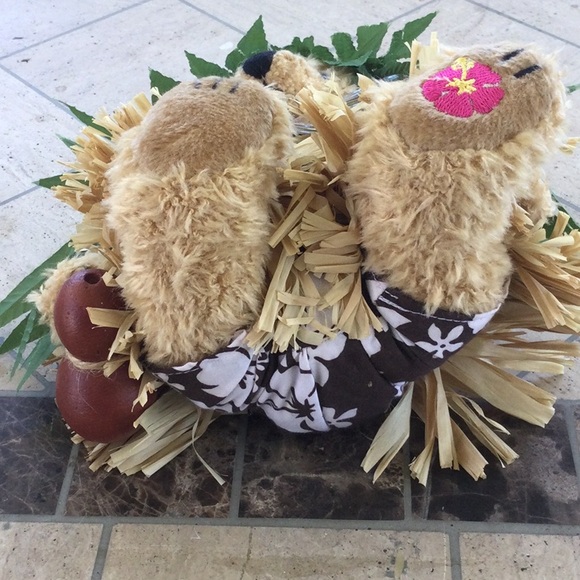 Hawaiian Collectibles Hoku Li’ili’i Little Star Bearfoot Hula Bear Plush - Picture 3 of 5